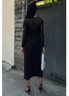 Taş İşlemeli Premium Tül Elbise 2829