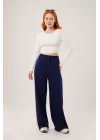 Ters Dikişli Basic Beyaz Body Bluz