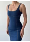 Tuna Denim Elbise