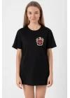 Türk Arma Baskı T-shirt - Siyah