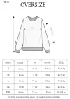 Üç İplik Kapşonlu Baskılı SweatShirt - Beyaz