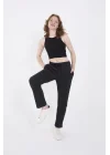 Unisex Üç İplik Basic Eşofman Pantolon - Antrasit