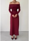 Uras Straplez Elbise