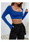 Uzun Kol Crop Top