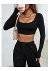 Uzun Kol Crop Top