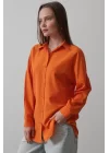 Uzun Kol Gömlek - Oranj