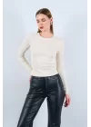 Uzun Kollu Body - Ekru