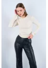 Uzun Kollu Body - Ekru