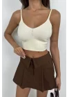 V Yaka Crop Bluz