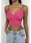 V Yaka Crop Bluz