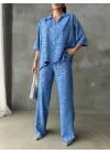 VARAKLI BLUZ PANTOLON TAKIM - Mavi