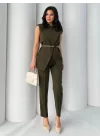 Vatkalı Ceket Pantolon İkili Takım