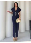 Vatkalı Yelek Pantolon İkili Takım
