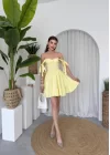 VERO OMUZ BAĞLAMALI ELBİSE