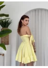 VERO OMUZ BAĞLAMALI ELBİSE