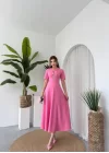 Wera Taşlı Fiyonk Detaylı Elbise