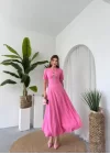 Wera Taşlı Fiyonk Detaylı Elbise