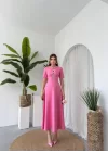 Wera Taşlı Fiyonk Detaylı Elbise