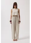 Yandan Bağlamalı Crop Bluz