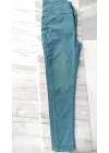 Yüksek Bel Likralı Jean Pantolon 90 Cm