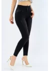 Yüksek Bel Likralı Jean Pantolon 90 Cm