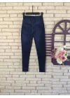 Yüksek Bel Likralı Jean Pantolon 90 Cm