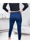 Yüksek Bel Likralı Jean Pantolon 90 Cm