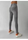Yüksek Bel Likralı Jean Pantolon 90 Cm