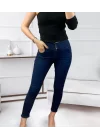 Yüksek Bel Likralı Jean Pantolon 90 Cm