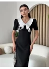 Zerra Yaka Kurdale Detay Elbise