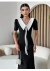 Zerra Yaka Kurdale Detay Elbise