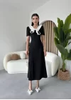 Zerra Yaka Kurdale Detay Elbise
