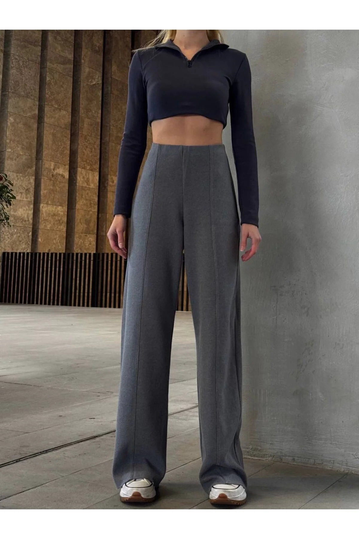 Ön Dikiş Detaylı Selanik Pantolon