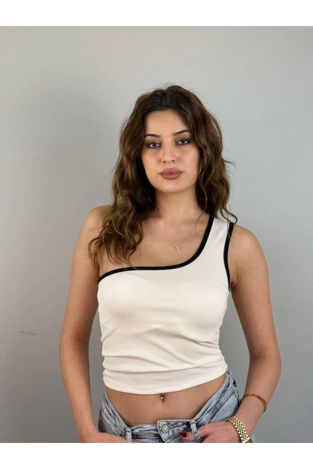 Tek Omuz Crop