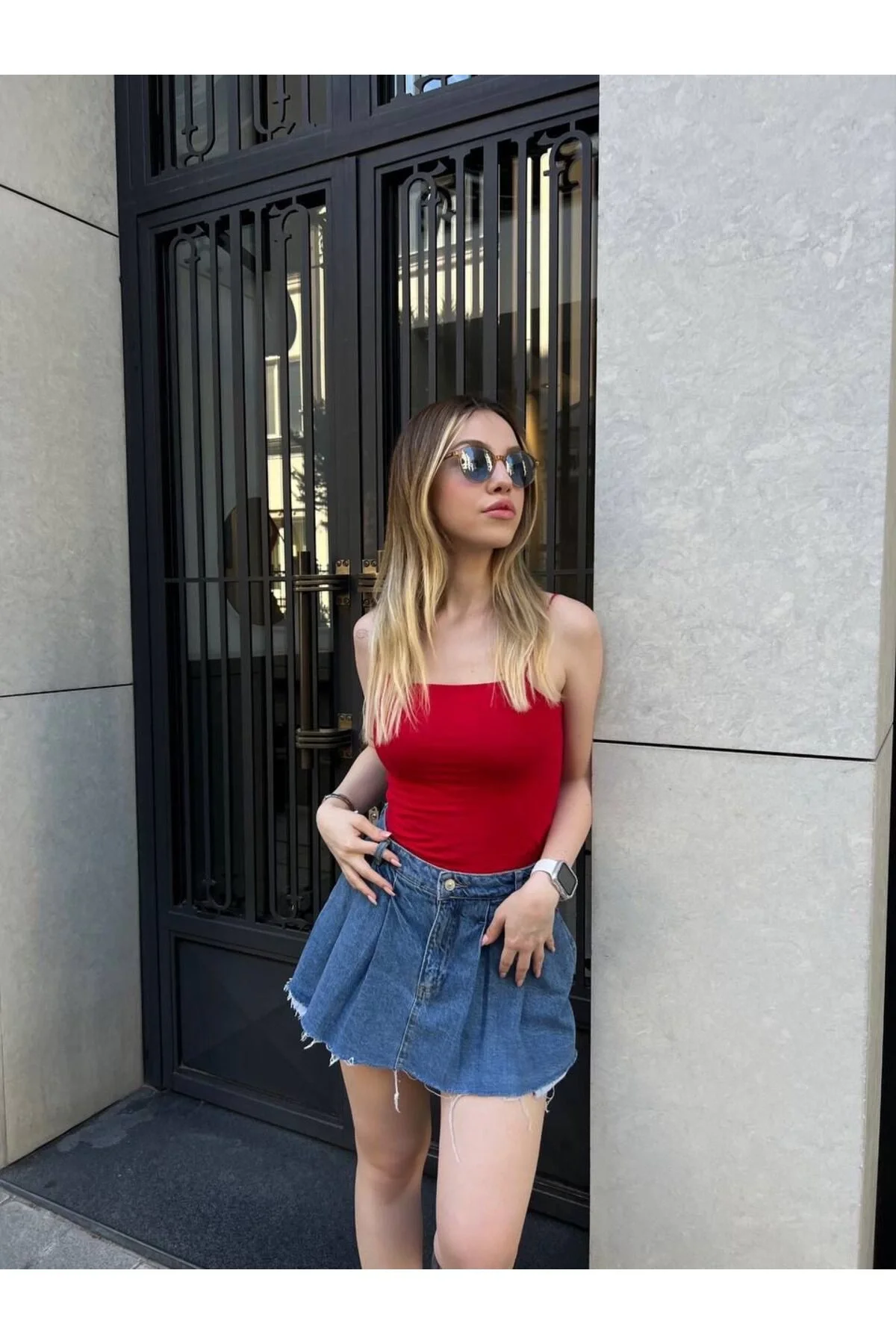 İp Askılı Sandy Kumaş Bluz Body