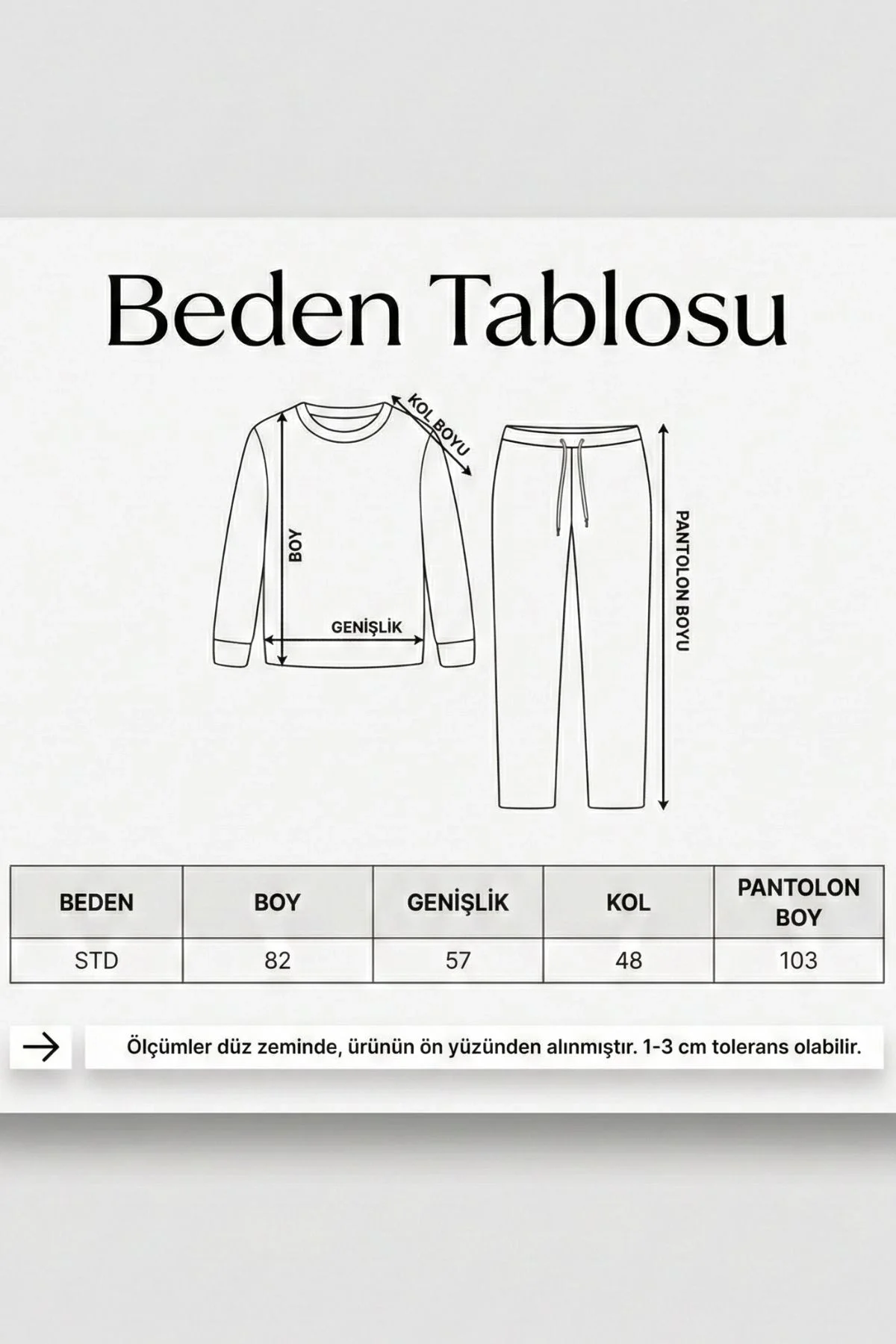 Kadın Acı Kahve Balon Kol Oversize Triko Tunik Pantolon İkili Takım