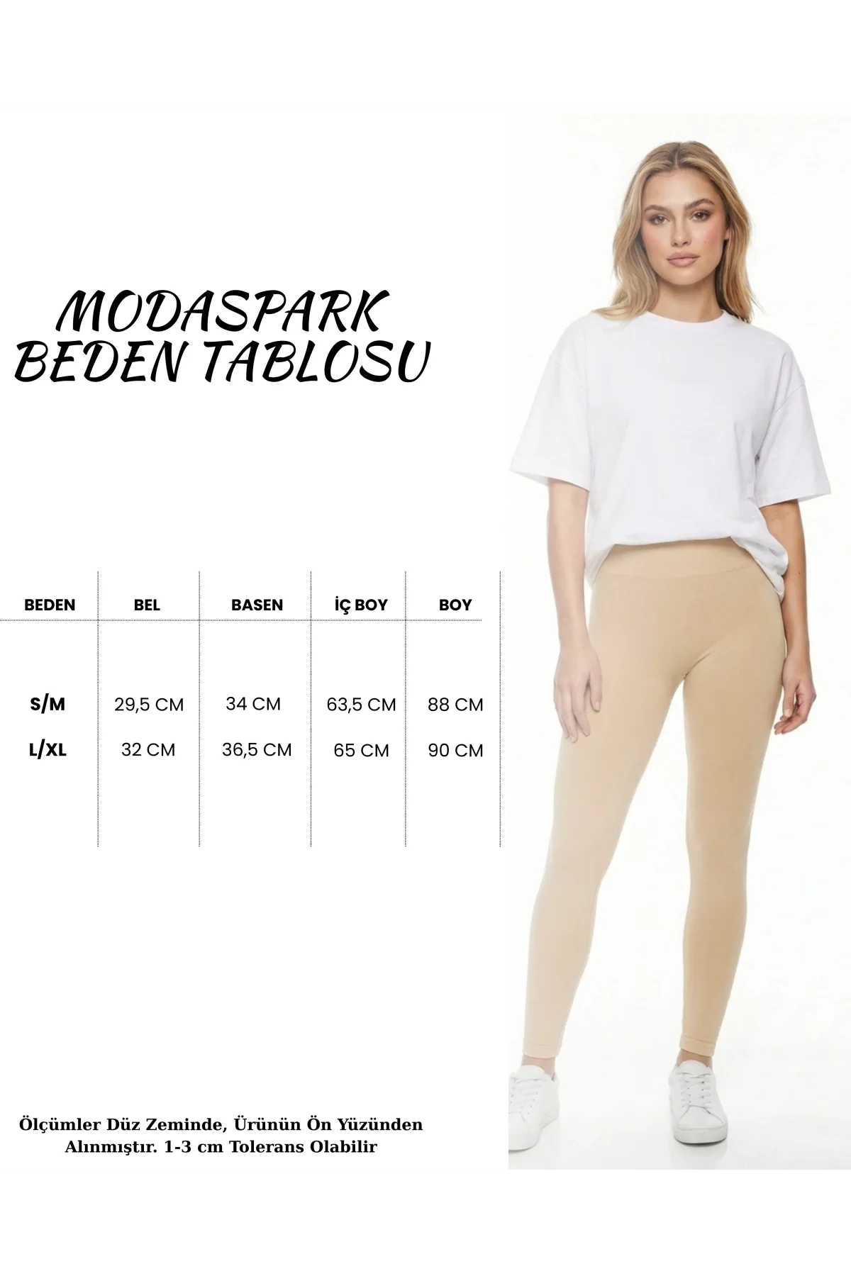 Kadın Bej Yüksek Bel Dikişsiz Fitilli Spor Tayt Toparlayıcı Seamless Nude