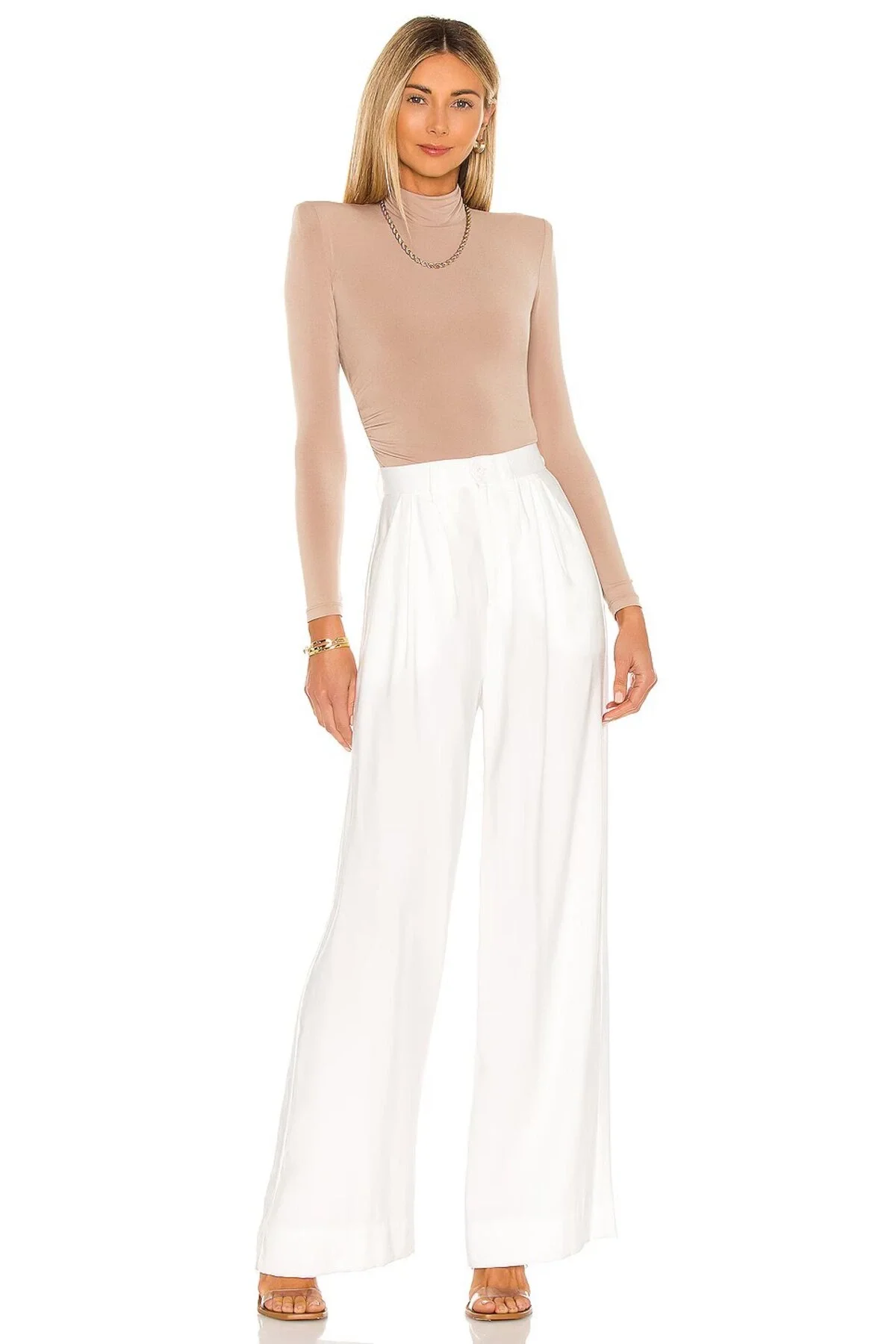 Balıkçı Yaka Vatkalı Yanı Büzgülü Bodysuit