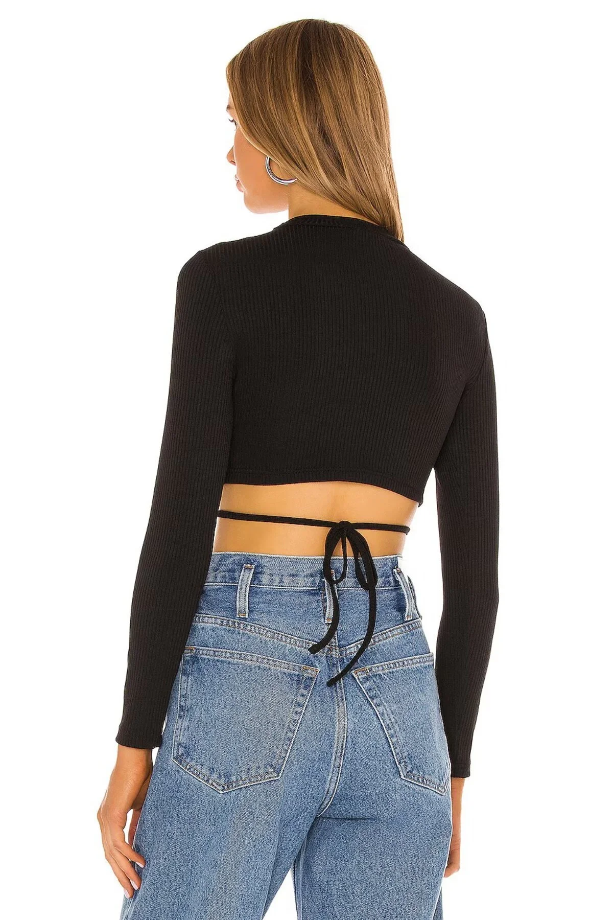 Belden Bağlamalı Crop Top