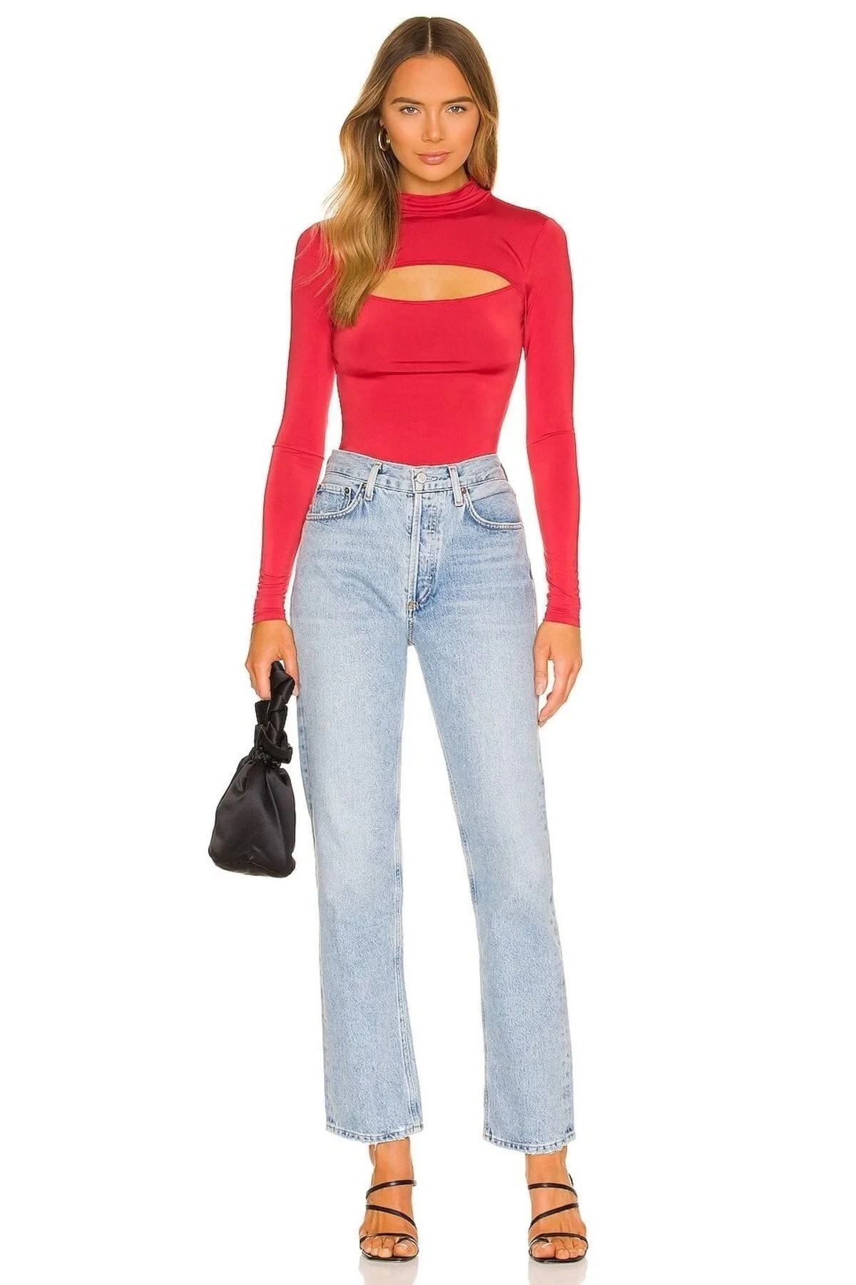 Kadın Kırmızı Uzun Kollu Bluz