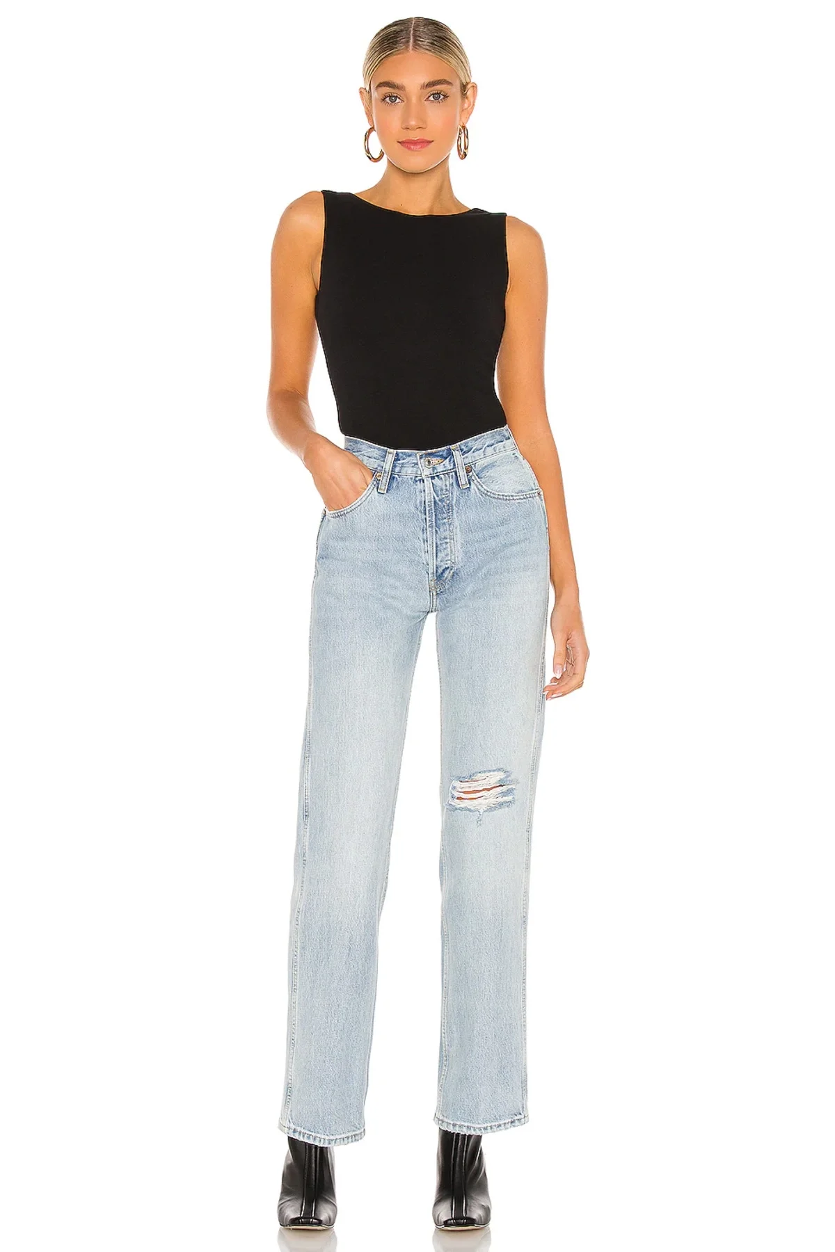 Kadın Siyah Sırt Dekolteli Kayık Yaka Sıfır Kol Jarse Kumaş Basic Bodysuit Zıbın