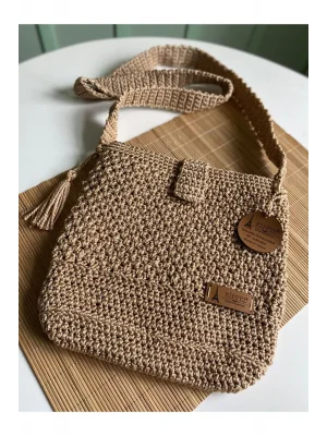 Pinterest Çanta El Örgü Kahverengi Hasır