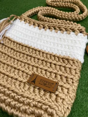 Bohem El Yapımı Hasır Omuz Ve Çapraz Askılı Çanta