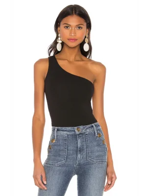 Kadın Asimetrik Kesim Tek Omuz Bodysuit