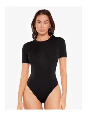 Kadın Kısa Kol İpek Jarse Bodysuit