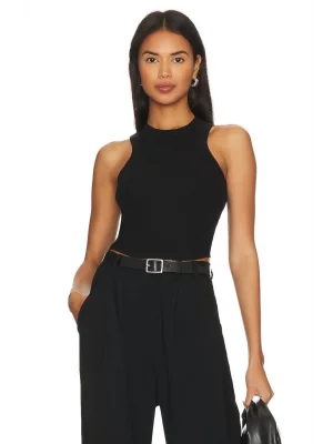 Kadın Sıfır Kol Basic Çift Kat İpek Jarse Crop Top