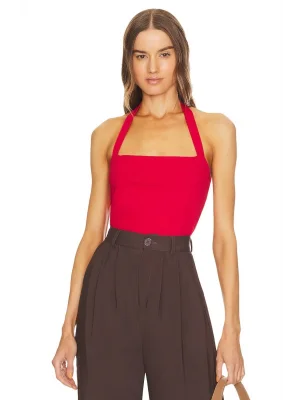 Kadın Sıfır Kol Ipek Jarse Bodysuit