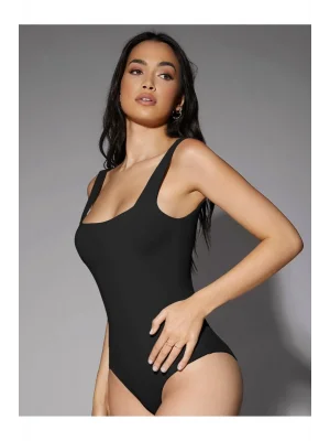 Kadın Sıfır Kol Kalın Askılı Ipek Jarse Bodysuit
