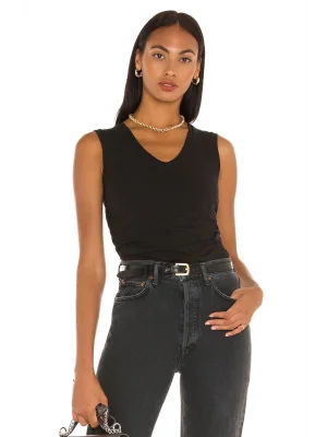 Kadın Sıfır Kol V Yaka Bluz