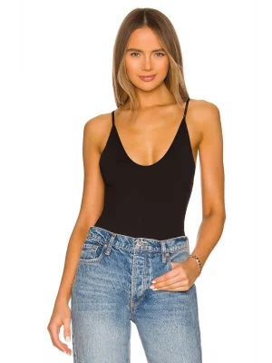 Kadın Siyah Ipek Jarse Bodysuit